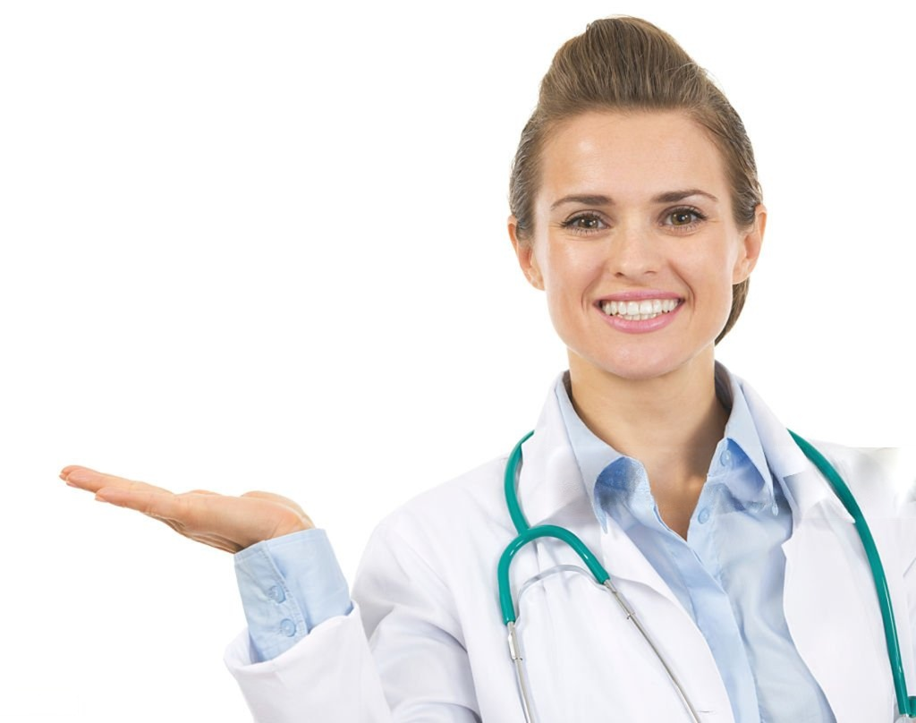 Dentists with patient